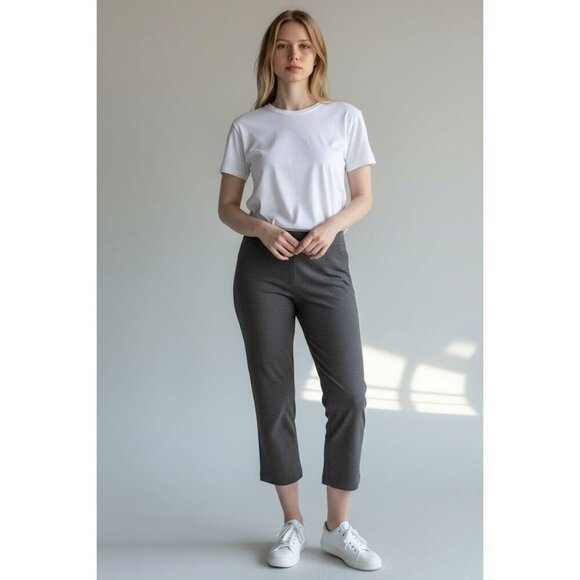 Lands' End Pants - Lands' End Pants, Women's Gray Pull On Straight Leg Leggings size S